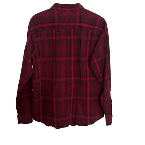 Columbia Plaid Performance Long Sleeve Button Down Shirt Red Size Large - Picture 6 of 6